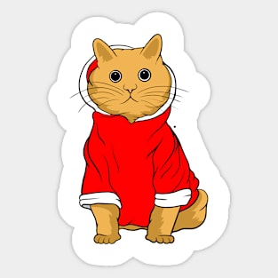 Hoodie Cat Sticker